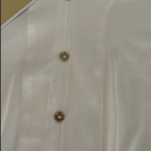 Michael Kors Women's Button Front Tie Shirt - Picture 9 of 12